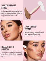 SHEGLAM Color & Sculpt Stick Pearl & Sand 2 In 1 Contour ممنوع الفتح H1 - PINK SHOP EG