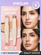 SHEGLAM Color & Sculpt Stick Pearl & Sand 2 In 1 Contour ممنوع الفتح H1 - PINK SHOP EG
