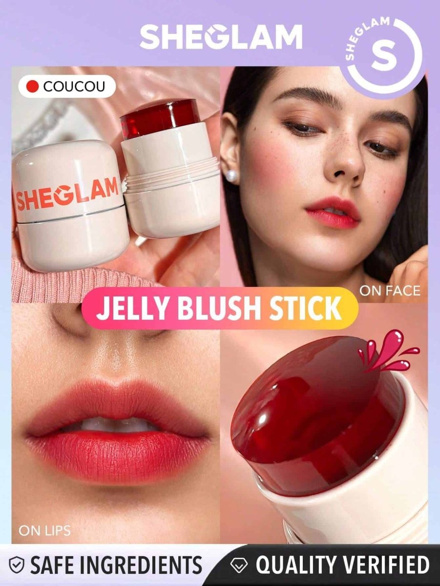 SHEGLAM Jelly - Licious Hydrating Lip & Blush Tint - Coucou ممنوع الفتح H1 - PINK SHOP EG