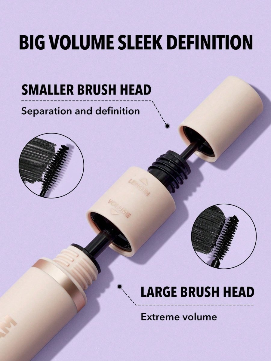SHEGLAM Lash Besties 2 - In - 1 Mascara Volumizing Double Head Brush Easy To Remove No Smudge Long - PINK SHOP EG