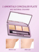 SHEIN 01 Elm Grape Three Colors Concealer Palette ممنوع الفتح H5 - PINK SHOP EG