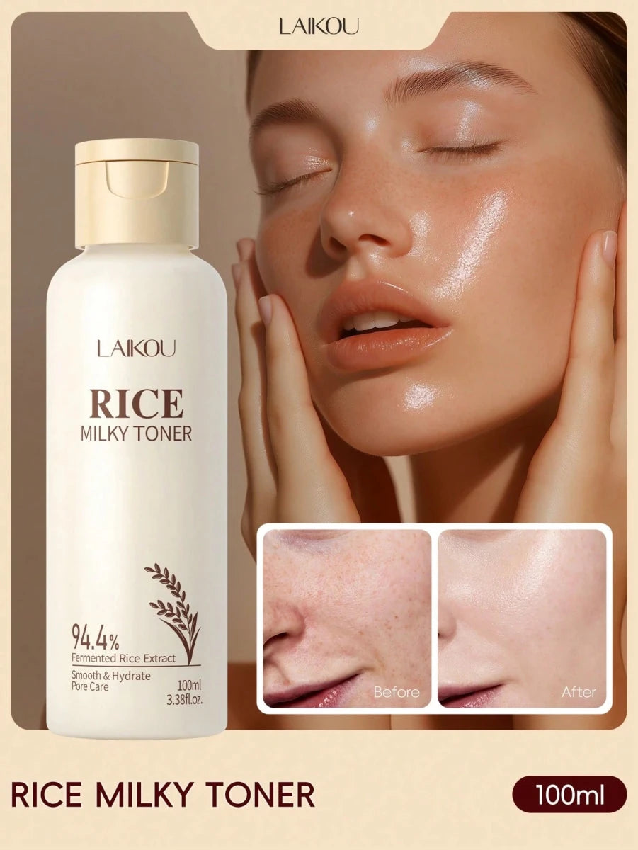 SHEIN 1 Pc Moisturizing LAIKOU Rice Milky Toner - PINK SHOP EG