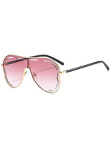 SHEIN 1pc Metal Fashion Glasses Butterfly Shaped I3 - PINK SHOP EG