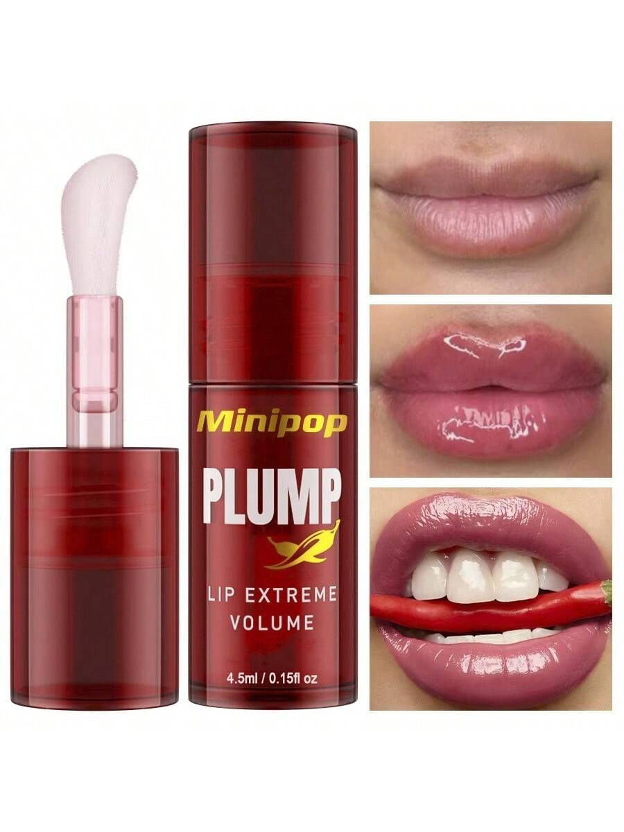 SHEIN 1pc Moisturizing Lip Plumper Oil, Nourishing & Plumping Lip Oil - PINK SHOP EG