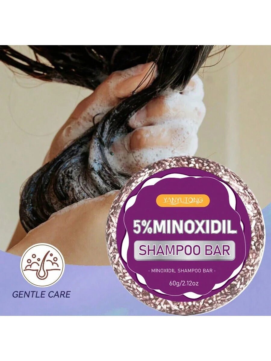 SHEIN 60g 5% Minoxidil Shampoo Bar Deep Cleansing Of Hair ممنوع الفتح H2 - PINK SHOP EG