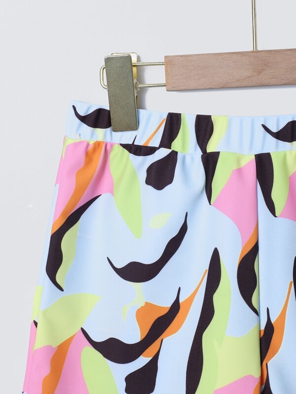 SHEIN Boys Allover Graphic Swim Shorts E5 - PINK SHOP EG