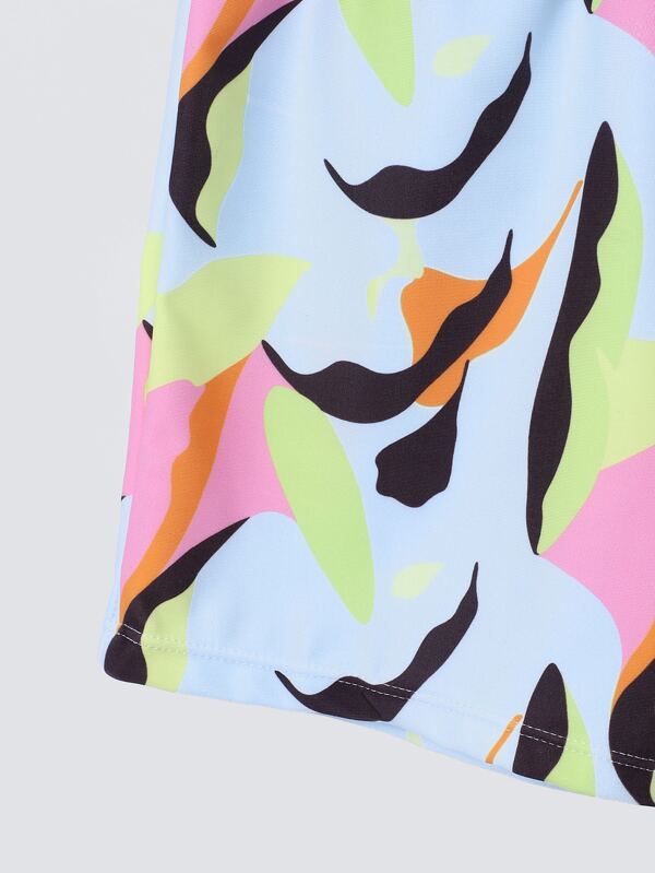 SHEIN Boys Allover Graphic Swim Shorts E5 - PINK SHOP EG