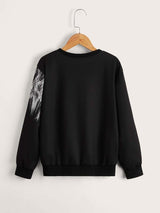 SHEIN Boys Animal Print Round Neck Pullover K2B - PINK SHOP EG