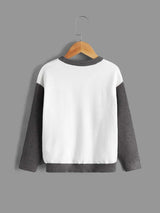 Shein Boys Color Block Drop Shoulder Sweater K4C - PINK SHOP EG