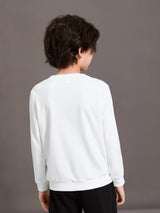 SHEIN Boys Letter Graphic Contrast Tape Pullover K3A - PINK SHOP EG