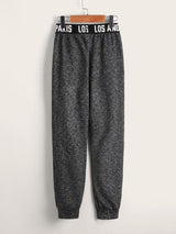 SHEIN Boys Letter Tape Marled Knit Sweatpants K4B - PINK SHOP EG
