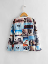 SHEIN Boys Picture Print Tee F1B - PINK SHOP EG