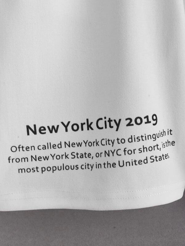 SHEIN Boys Slogan Graphic Striped Tape Shorts K1C - PINK SHOP EG