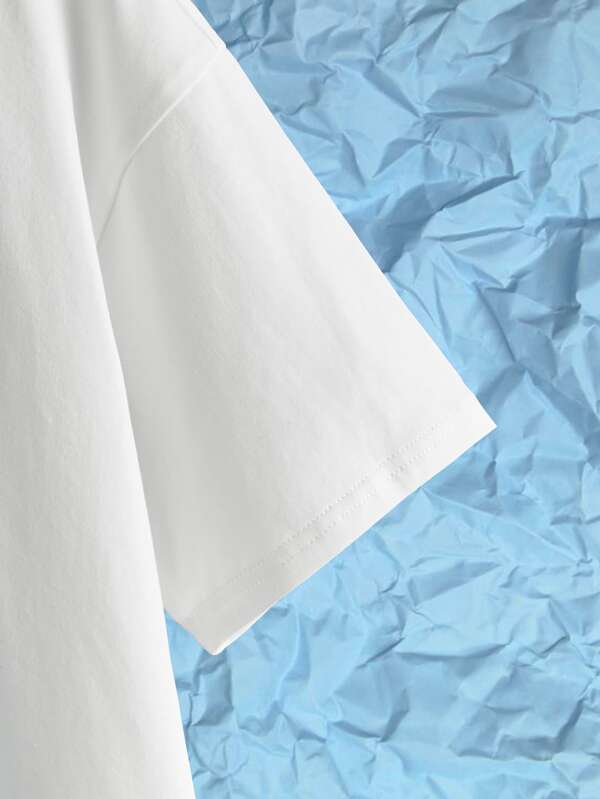 SHEIN Boys Slogan Graphic Tee K2A - PINK SHOP EG