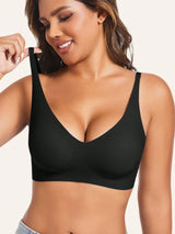 SHEIN BRA Women's Deep V - Neck Comfortable G2 - PINK SHOP EG