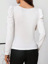 SHEIN Clasi Women's Floral Print Boxy Neck Long Sleeve A3C - PINK SHOP EG