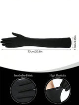 SHEIN D EXCEED 1 Pair Vintage Opera Gloves G1 - PINK SHOP EG