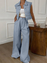 SHEIN DAZY Women Denim Two Pieces Outfits - PINK SHOP EG