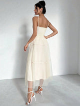 SHEIN DRESS Firerie Women's Elegant Minimalist Delicate D2C - PINK SHOP EG
