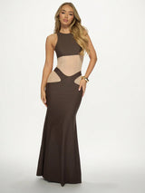 SHEIN DRESS MISSGUIDED Sleeveless Mesh Panel Bodycon D5C - PINK SHOP EG