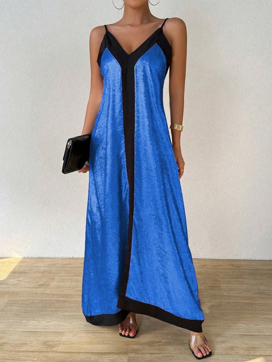 SHEIN DRESS Rafferiza Women's Colorblock Simple C3B - PINK SHOP EG