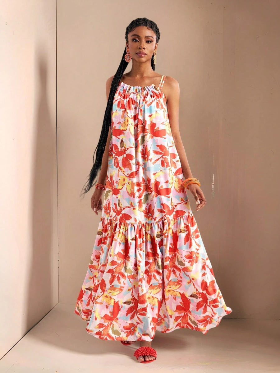 SHEIN DRESS Slaydiva Beach New Spring And Summer D3A - PINK SHOP EG