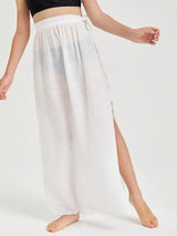 SHEIN Girls Plain Tie Side Cover Up E4 - PINK SHOP EG