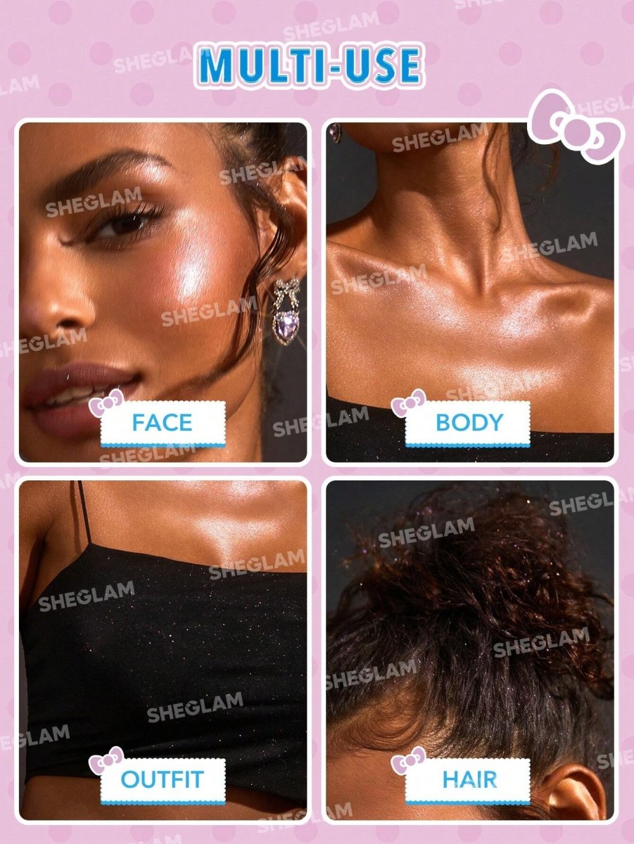 SHEIN Hello Kitty｜SHEGLAM Bow - Utiful Highlighting ممنوع الفتح H3 - PINK SHOP EG