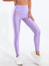 SHEIN High Waist Women's Solid Color Glossy Pants D1B - PINK SHOP EG