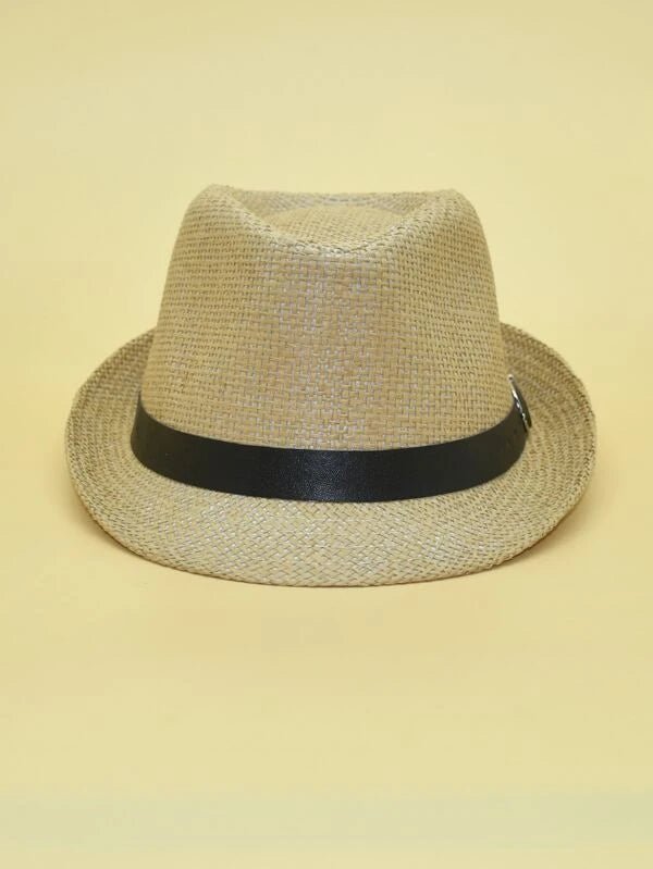 SHEIN Kids Belt Decor Straw Hat T6 - PINK SHOP EG