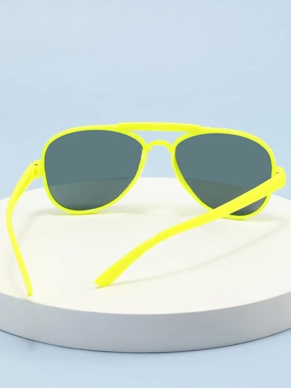 SHEIN Kids Top Bar Fashion Glasses I3 - PINK SHOP EG