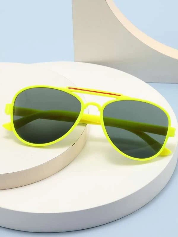 SHEIN Kids Top Bar Fashion Glasses I3 - PINK SHOP EG