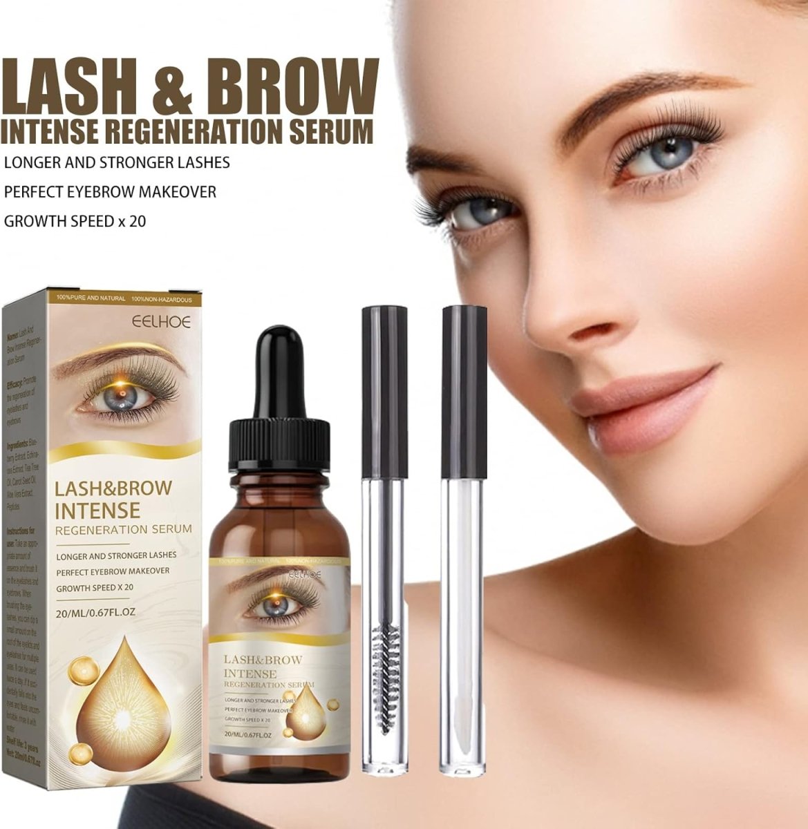 SHEIN Lash & Brow Intense Regeneration Serum ممنوع الفتح H2 - PINK SHOP EG