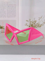 SHEIN New Vintage Personality Big Frame Cat Eye I3 - PINK SHOP EG