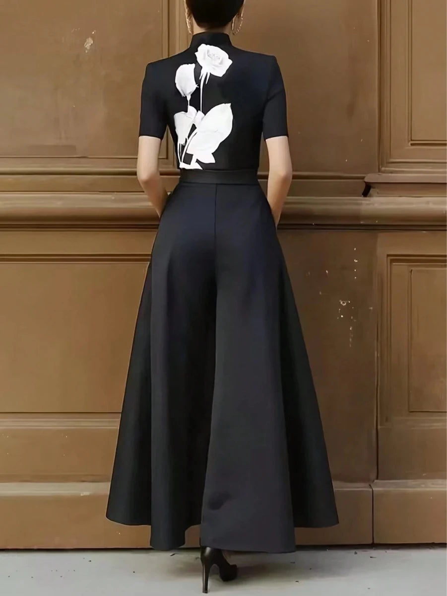 SHEIN Pant Women's Solid Color Pleated Pocket Wide Leg - PINK SHOP EG