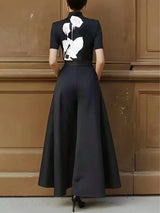 SHEIN Pant Women's Solid Color Pleated Pocket Wide Leg - PINK SHOP EG