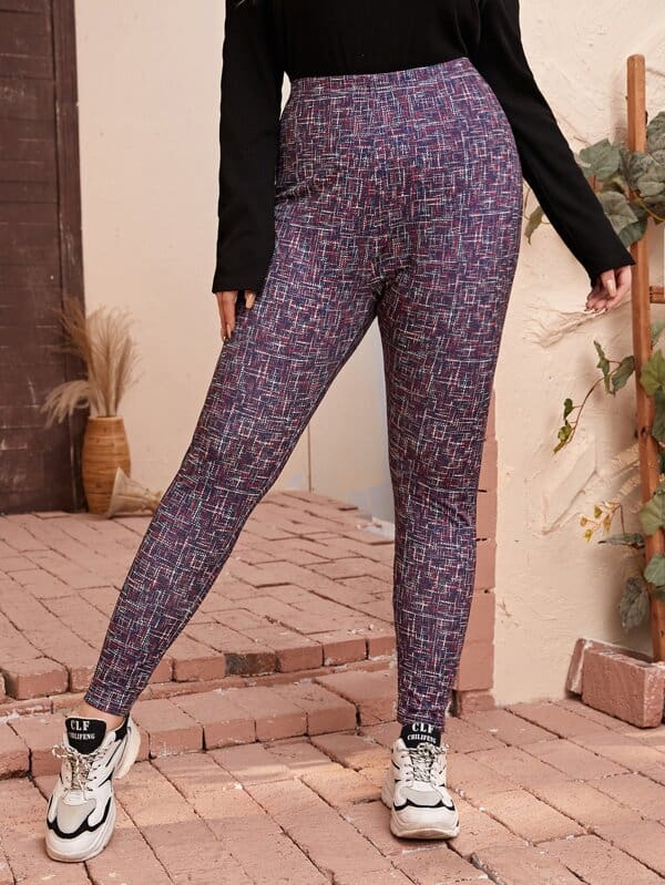 Shein Plus High Waist Space Dye Leggings F3A - PINK SHOP EG