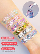 SHEIN Serum 1pc Glitter Jelly Gel, Mermaid Shimmer Makeup - PINK SHOP EG