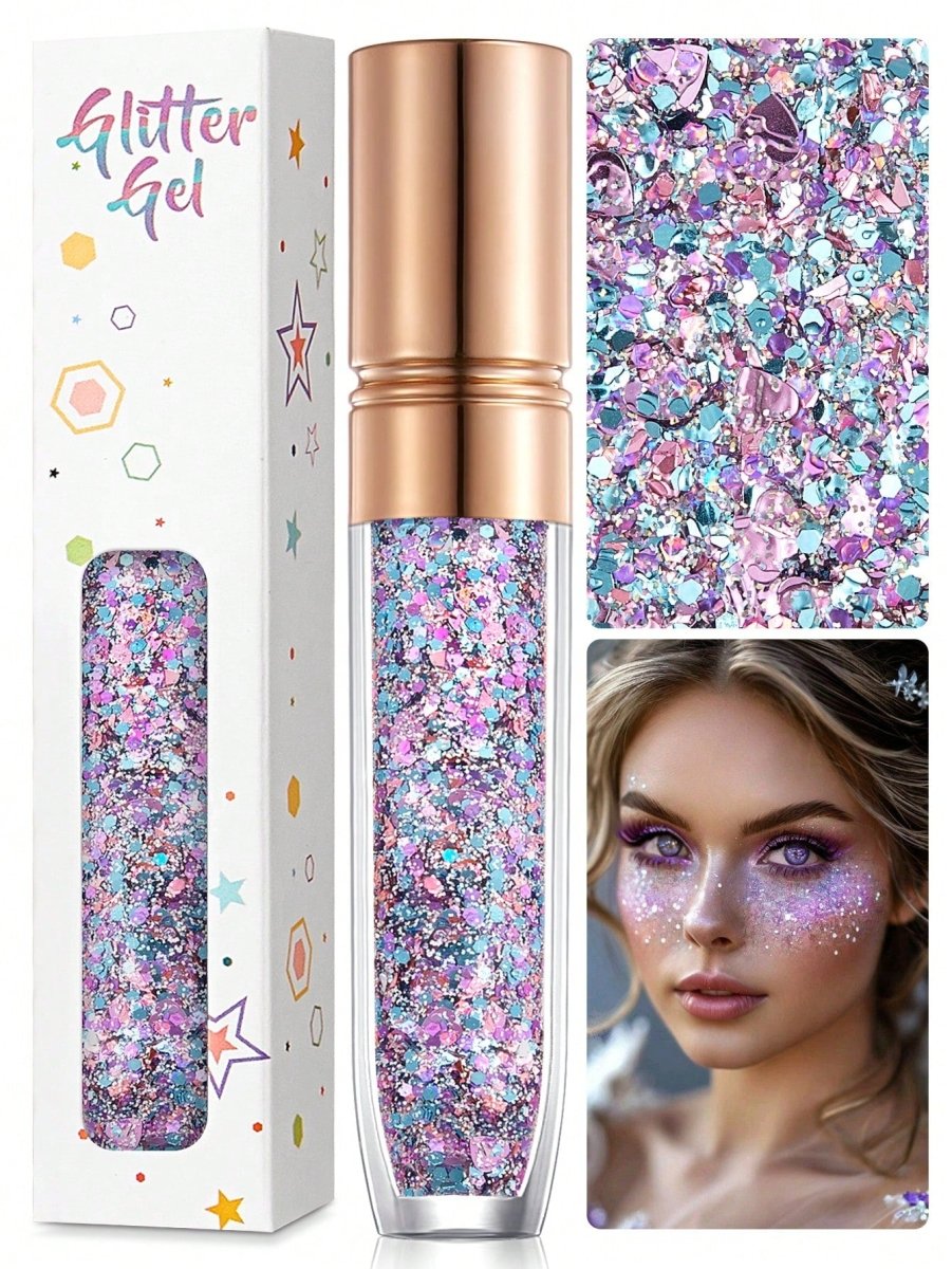 SHEIN Serum 1pc Glitter Jelly Gel, Mermaid Shimmer Makeup - PINK SHOP EG