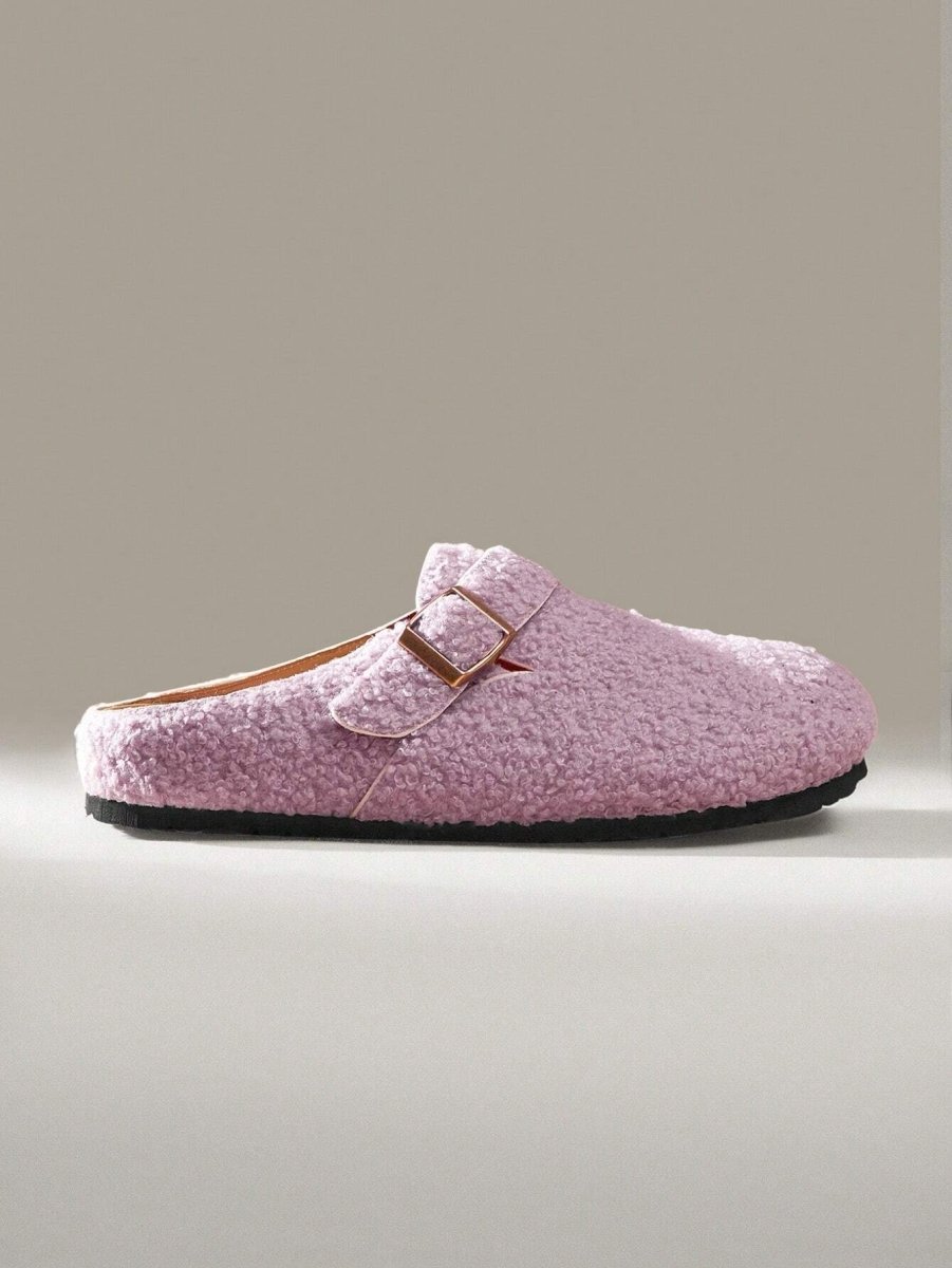 SHEIN Solecia Women's Solid Color Metal Decor Casual Flat F7 - PINK SHOP EG