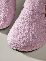 SHEIN Solecia Women's Solid Color Metal Decor Casual Flat F7 - PINK SHOP EG