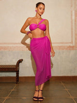 SHEIN Swim Oasis Women's 3pcs Hot Pink Sexy Bikini Set E6 - PINK SHOP EG