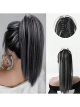 SHEIN Synthetic Waterfall Long Straight Hair Claw Clip I2 - PINK SHOP EG