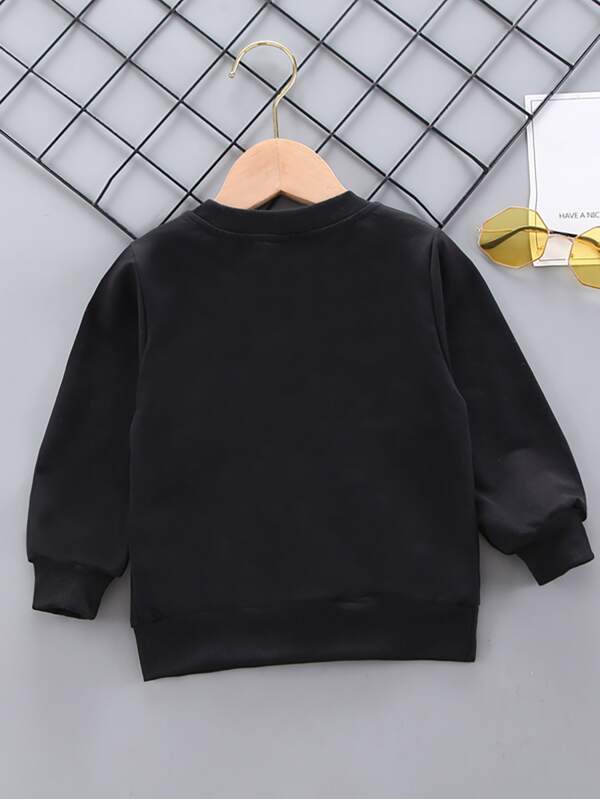 SHEIN Toddler Boys Baroque Print Pullover K1A - PINK SHOP EG