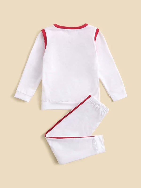 SHEIN Toddler Boys Number And Letter Graphic K2A - PINK SHOP EG