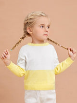 SHEIN Toddler Girls Colorblock Sweater K3C - PINK SHOP EG