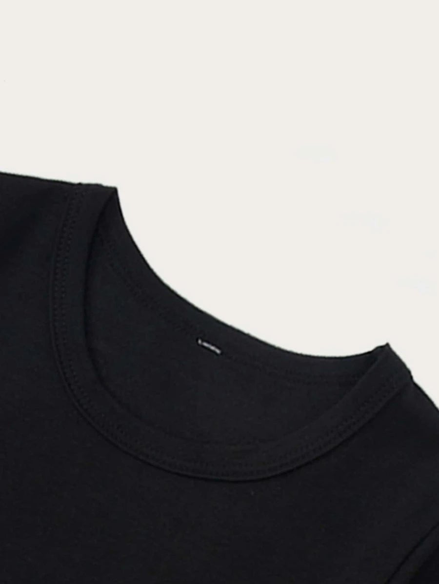 Shein Toddler Girls Heart And Letter Graphic Tee S1A - PINK SHOP EG