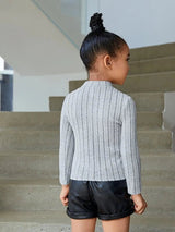 SHEIN Toddler Girls Mock Neck Tee K1A - PINK SHOP EG