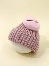 Shein Toddler Kids Ear Design Beanie I4 - PINK SHOP EG