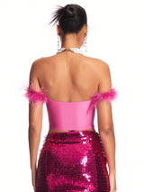 SHEIN TOP BAE Party Clubwear Gorgeous Celebration A4C - PINK SHOP EG